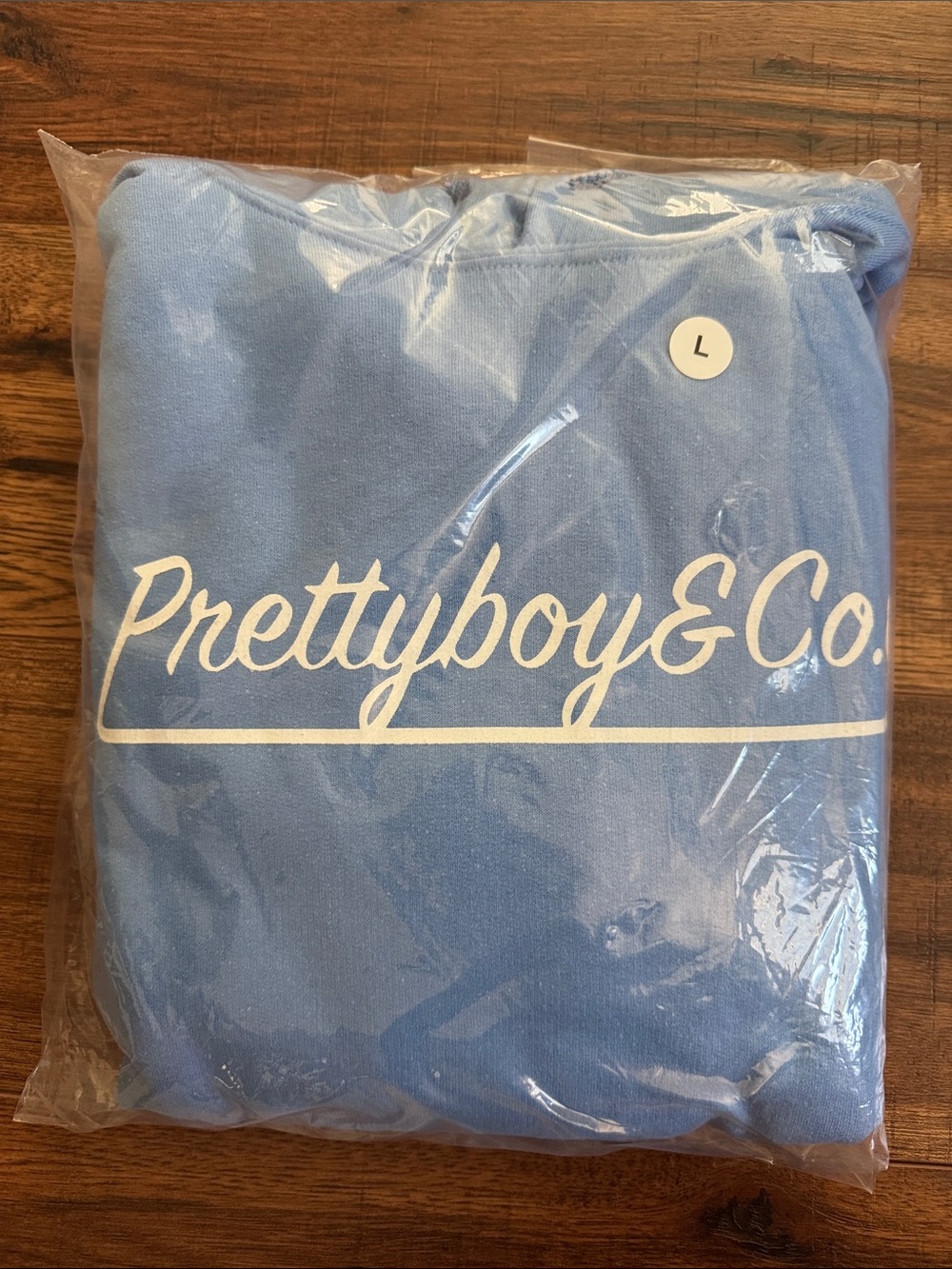 BRAND NEW! Adult Prettyboy & Co. Carolina Blue Hoodie sz: Large
